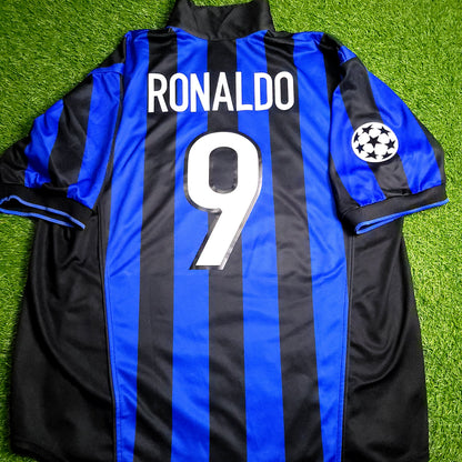 Ronaldo Inter Milan 1998 1999 UEFA Soccer Jersey XL - ForeverSoccerJerseys