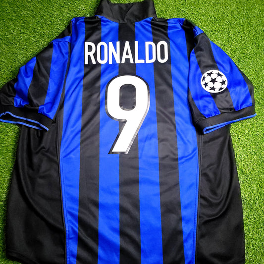 Ronaldo Inter Milan 1998 1999 UEFA Soccer Jersey XL - ForeverSoccerJerseys