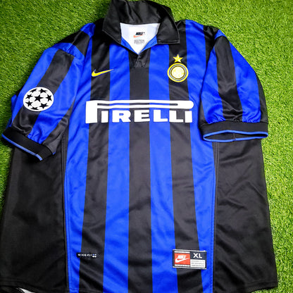 Ronaldo Inter Milan 1998 1999 UEFA Soccer Jersey XL - ForeverSoccerJerseys