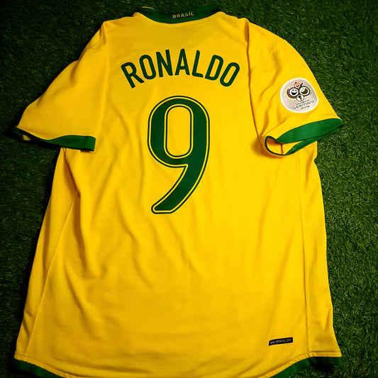 Ronaldo Brazil 2006 World Cup Home Jersey L SKU# 103889 - ForeverSoccerJerseys