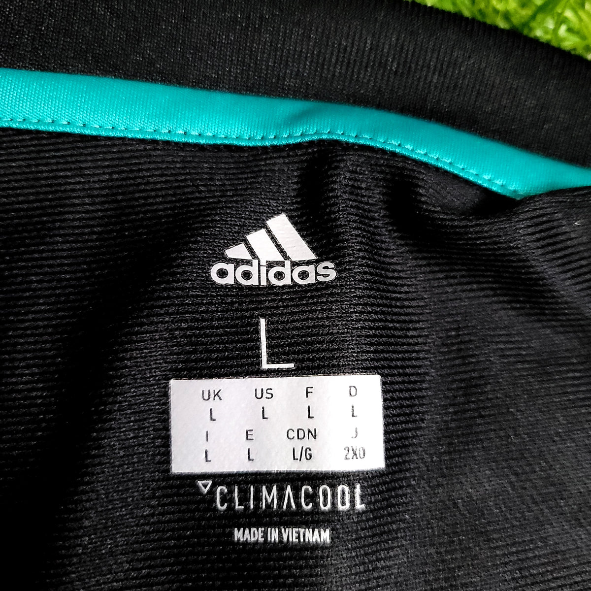 Cristiano Ronaldo Real Madrid 2017 2018 UEFA Long Sleeve Away Soccer Jersey L SKU# B31088 - ForeverSoccerJerseys