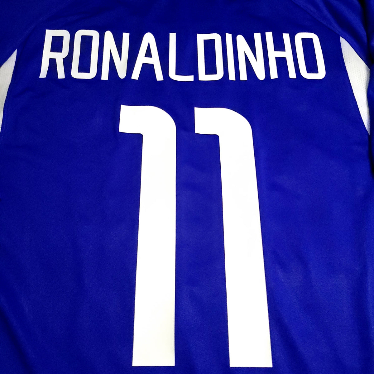 Ronaldinho Brazil 2002 WORLD CUP Away Soccer Jersey L