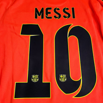 Messi Barcelona 2014 2015 TREBLE Away Long Sleeve Soccer Jersey M SKU# 618738-672