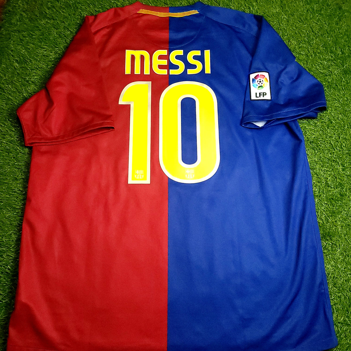 Messi Barcelona TREBLE 2008 2009 Soccer Jersey XL SKU# 286784-655 - ForeverSoccerJerseys