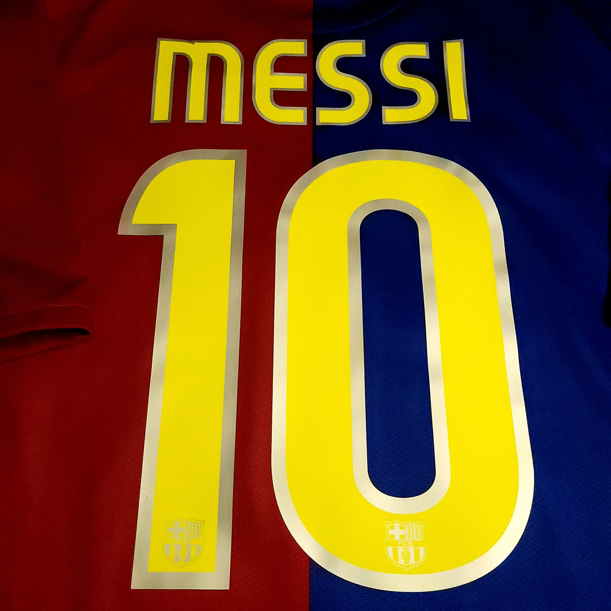 Messi Barcelona TREBLE 2008 2009 Soccer Jersey XL SKU# 286784-655 - ForeverSoccerJerseys