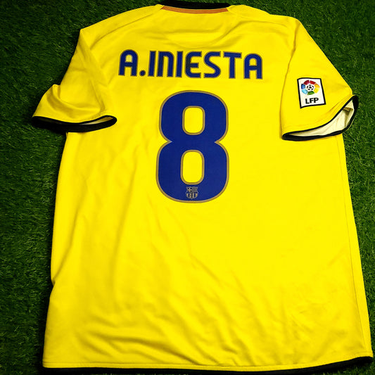 Iniesta Barcelona INIESTAZO TREBLE 2008 2009 Jersey L SKU# 286787-760