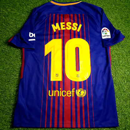 Messi Barcelona 2017 2018 Soccer Jersey M SKU# 847255-457