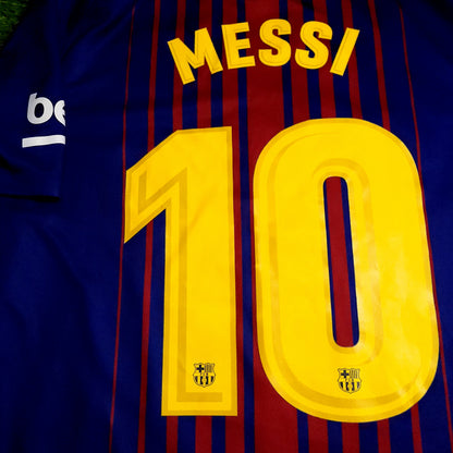 Messi Barcelona 2017 2018 Soccer Jersey M SKU# 847255-457