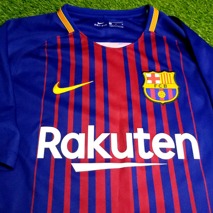 Messi Barcelona 2017 2018 Soccer Jersey M SKU# 847255-457