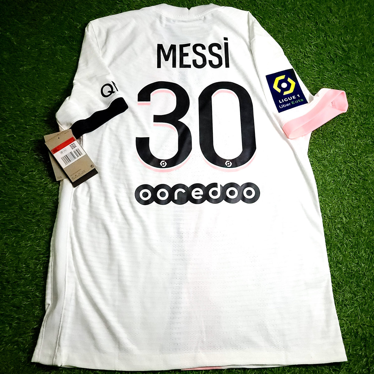 Messi Paris Saint Germain PSG DEBUT 2021 2022 PLAYER ISSUE Away Soccer Jersey BNWT L SKU# CV7850-101
