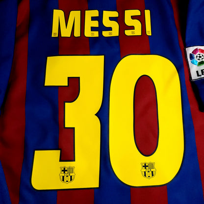 Messi Barcelona 2005 2006 Home Soccer Jersey L SKU# 195970