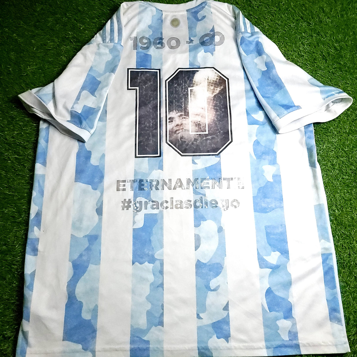 Maradona Tribute Argentina 2020 2021 2022 Soccer Jersey XL SKU# FS6565