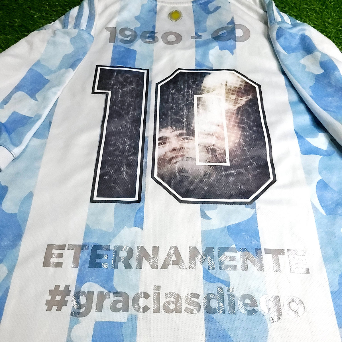 Maradona Tribute Argentina 2020 2021 2022 Soccer Jersey XL SKU# FS6565