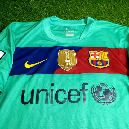 Messi Barcelona 2010 2011 Away Soccer Jersey M SKU# 382358-310