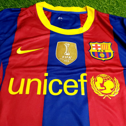 Messi Barcelona 2010 2011 Home Soccer Jersey L SKU# 382354-488