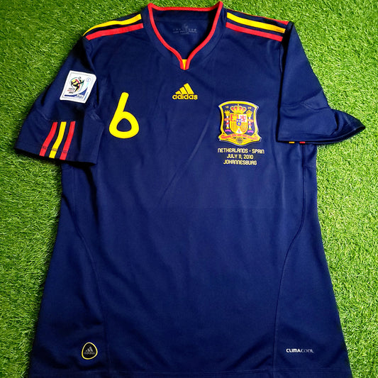 Iniesta Spain 2010 WORLD CUP Final Away Soccer Jersey M SKU# P47896
