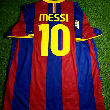 Messi Barcelona 2010 2011 Home Soccer Jersey XL SKU# 382354-488