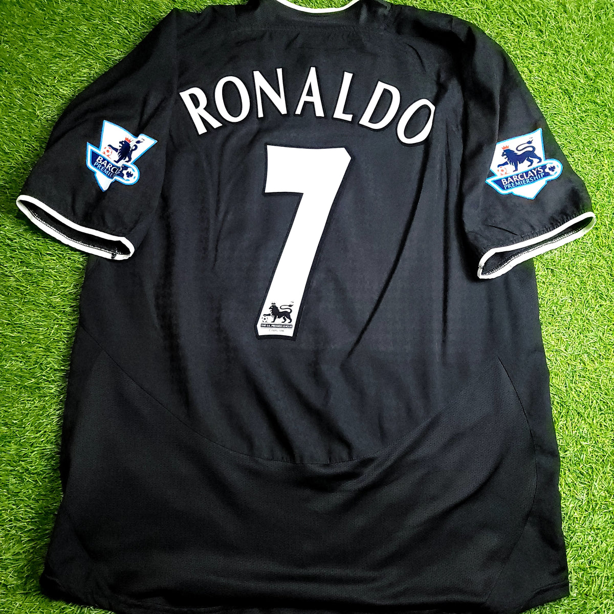 Cristiano Ronaldo Manchester United 2004 2005 Away STAND UP SPEAK UP Soccer Jersey L SKU# 112677