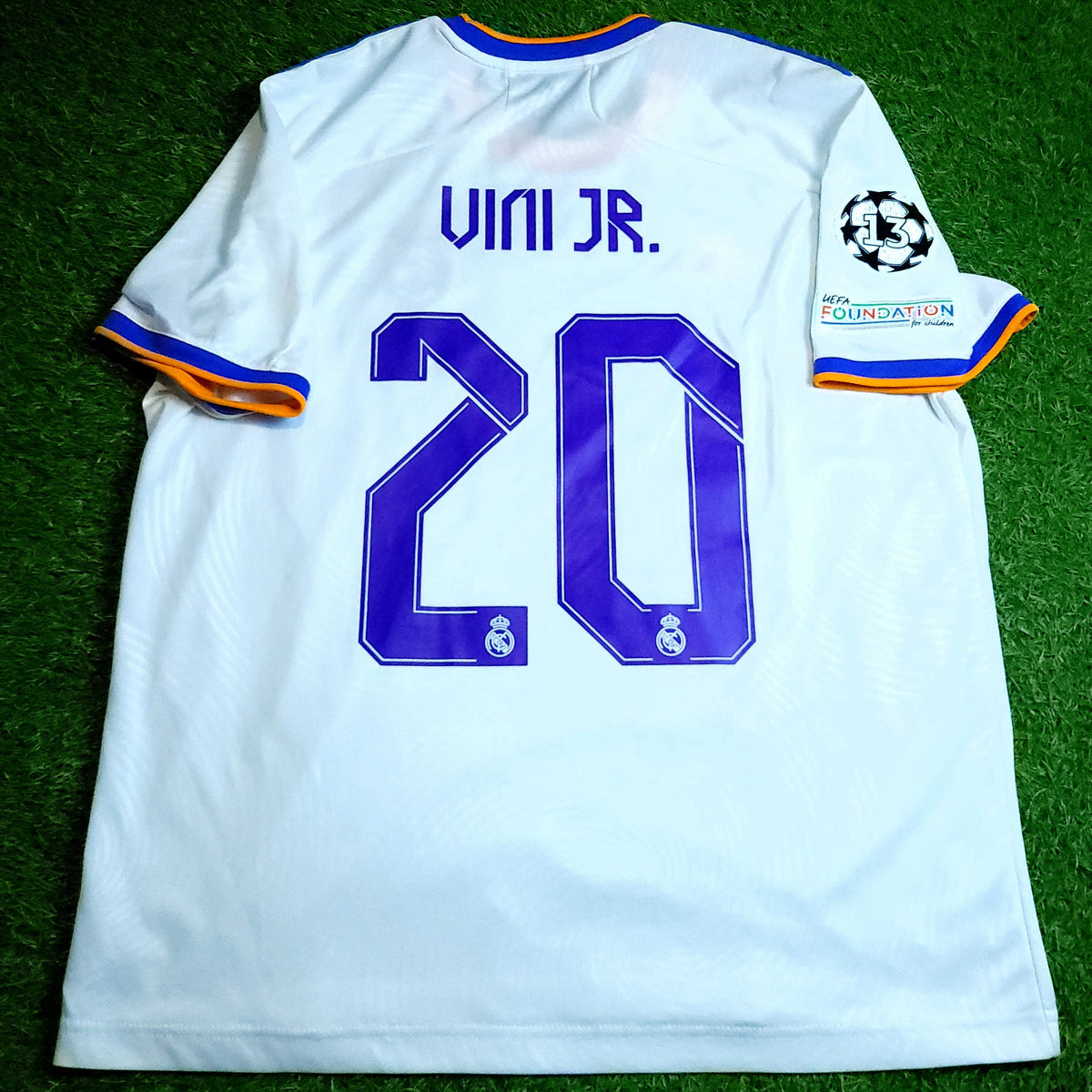 Vinicius Jr Real Madrid 2021 2022 UEFA FINAL Soccer Jersey XL SKU# GQ1359