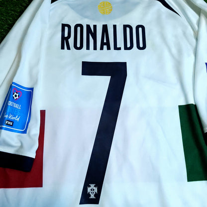 Cristiano Ronaldo Portugal 2022 WORLD CUP Away Soccer Jersey BNWT XL SKU# DN0691-133
