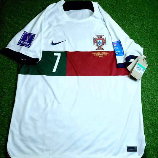 Cristiano Ronaldo Portugal 2022 WORLD CUP Away Soccer Jersey BNWT XL SKU# DN0691-133