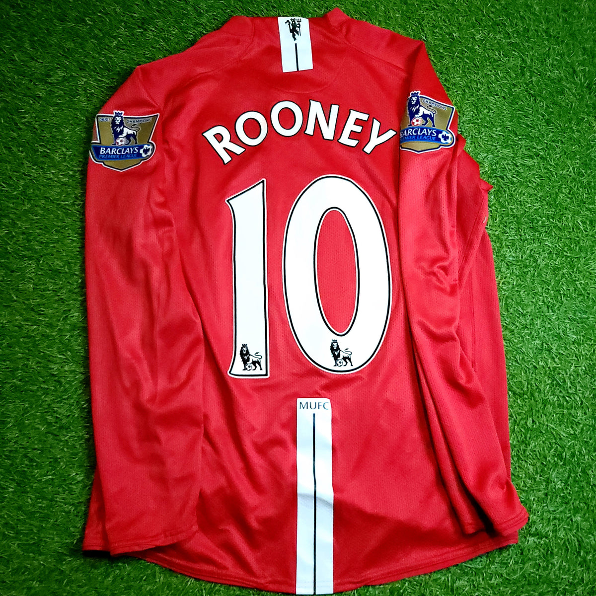 Rooney Manchester United 2007 2008 Long Sleeve Soccer Jersey M SKU# 237925-666