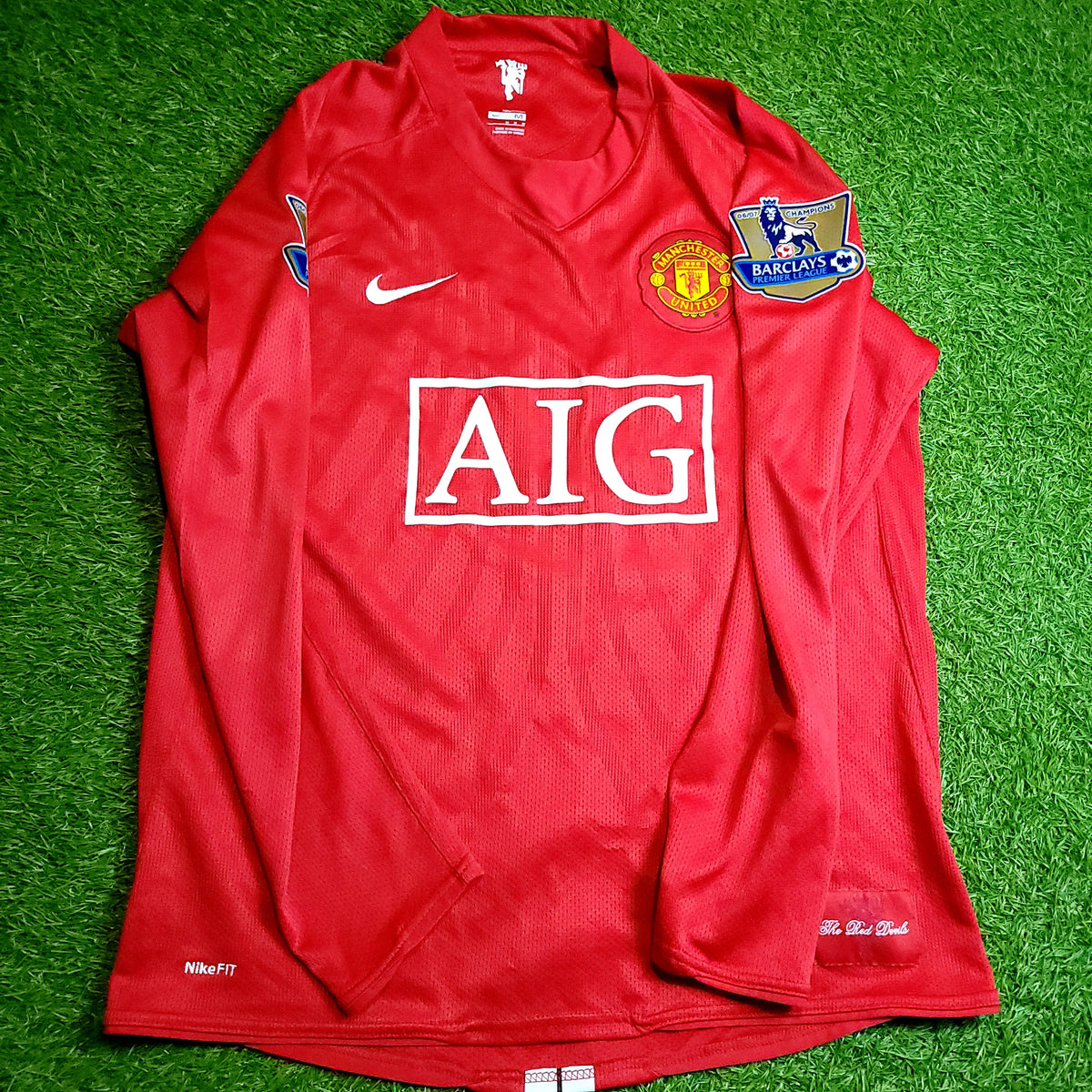 Rooney Manchester United 2007 2008 Long Sleeve Soccer Jersey M SKU# 237925-666