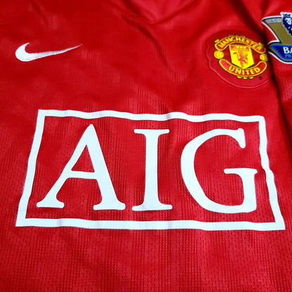 Rooney Manchester United 2007 2008 Long Sleeve Soccer Jersey M SKU# 237925-666