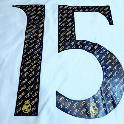 Real Madrid 2023 2024 UEFA PLAYER ISSUE Celebratory Soccer Jersey XL SKU# IA5139