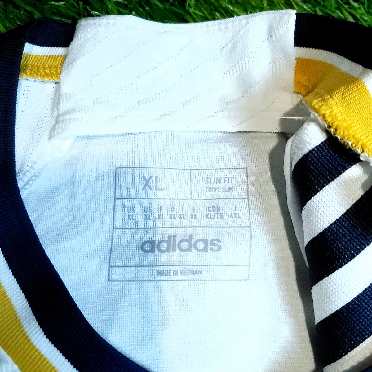 Real Madrid 2023 2024 UEFA PLAYER ISSUE Celebratory Soccer Jersey XL SKU# IA5139