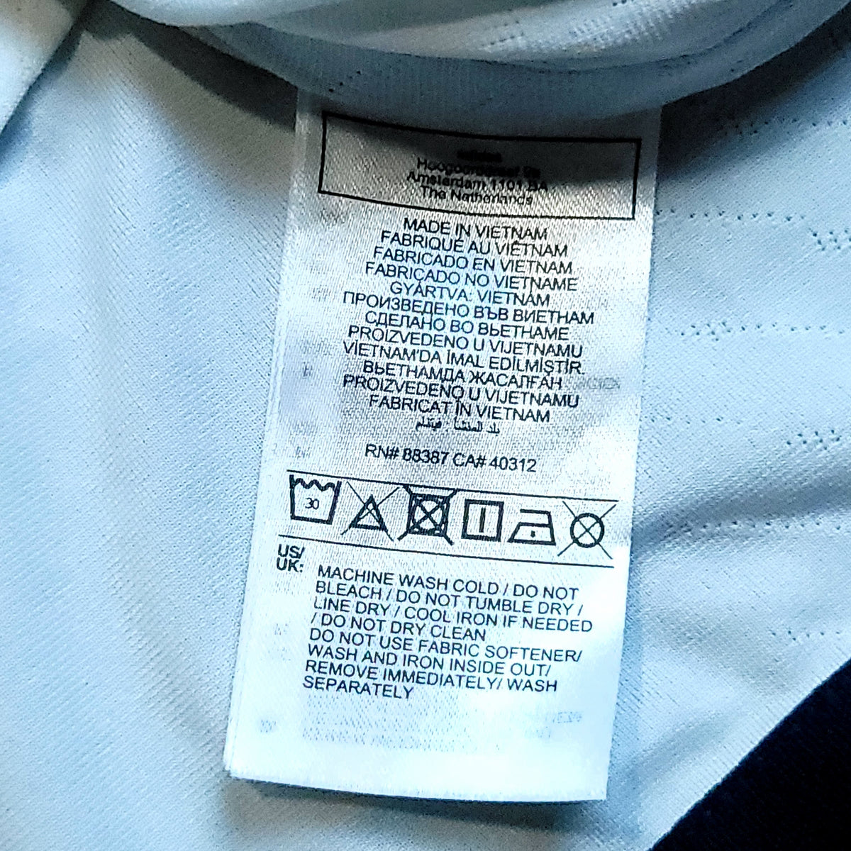 Real Madrid 2023 2024 UEFA PLAYER ISSUE Celebratory Soccer Jersey XL SKU# IA5139