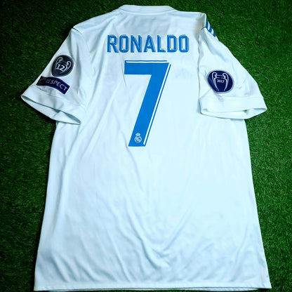 Cristiano Ronaldo Real Madrid 2017 2018 LAST GAME UEFA FINAL Soccer Jersey L SKU# AZ8059