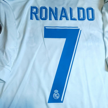 Cristiano Ronaldo Real Madrid 2017 2018 LAST GAME UEFA FINAL Soccer Jersey L SKU# AZ8059