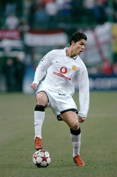 Cristiano Ronaldo Manchester United 2003 2005 DEBUT UEFA Third Soccer Jersey L SKU# 112679 - ForeverSoccerJerseys