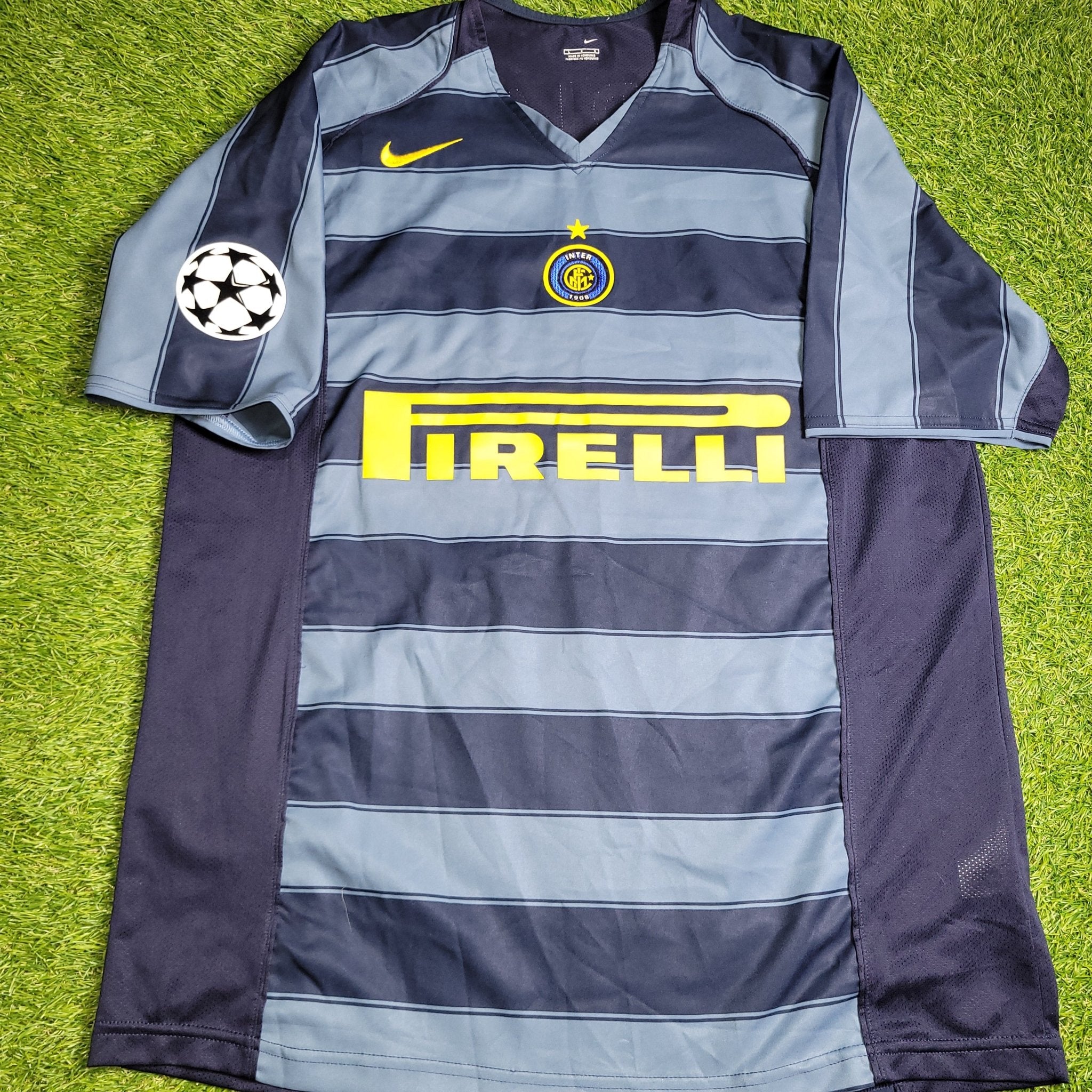 Adriano Inter Milan 2004 2005 2006 Third UEFA Soccer Jersey