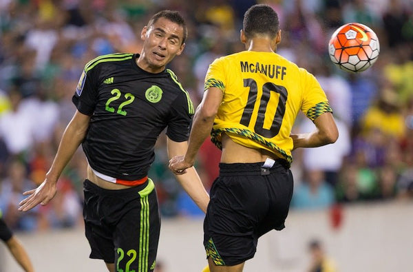 Aguilar Mexico 2015 GOLD CUP MATCH WORN Soccer Jersey Shirt M SKU# M35999 Adidas