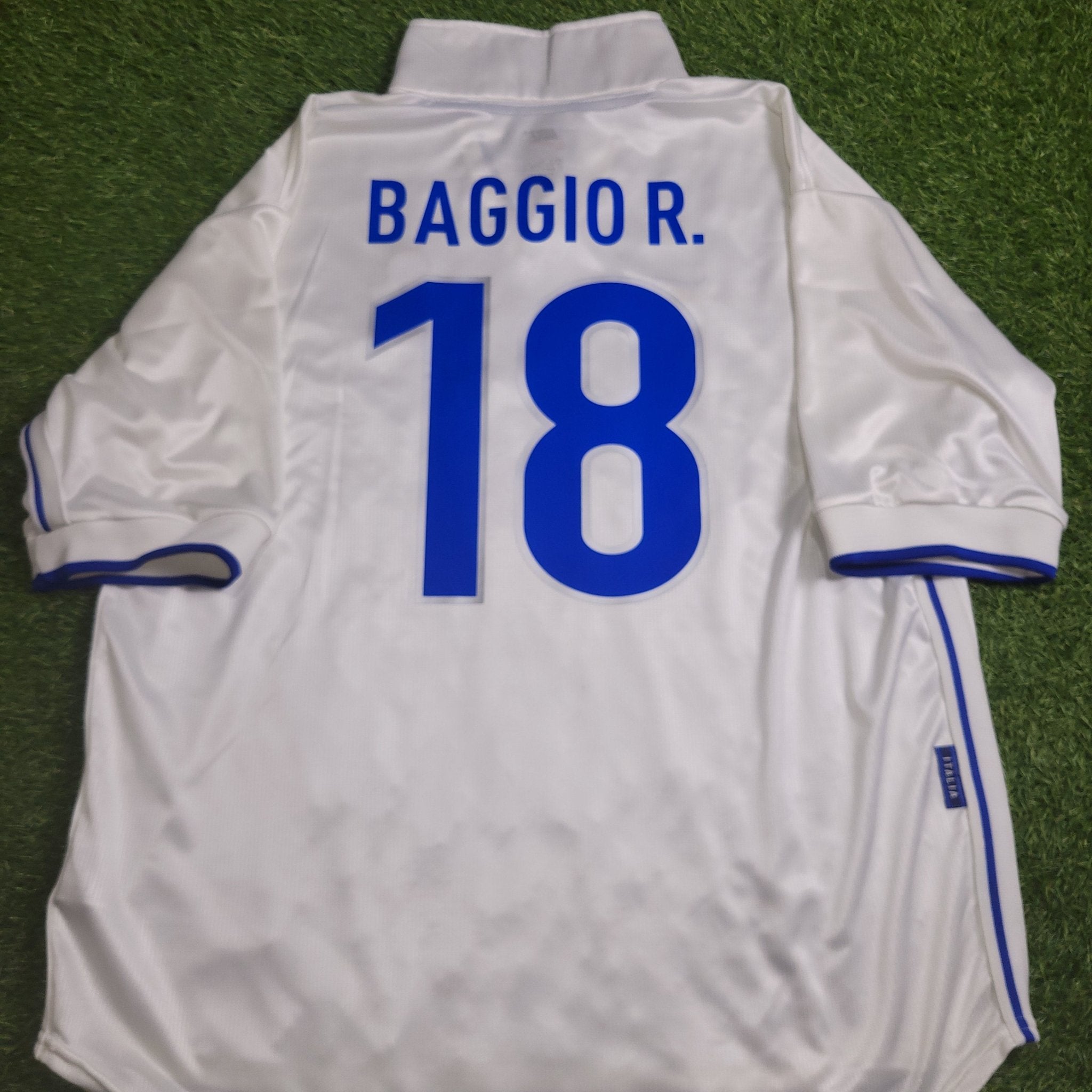 Baggio Italy Nike 1998 WORLD CUP Away Soccer Jersey Shirt XL