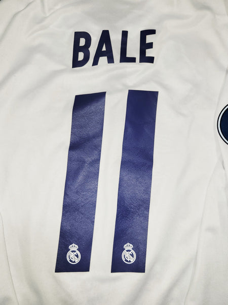 Bale Real Madrid 2016 2017 Home Long Sleeve UEFA Soccer Jersey Shirt M SKU# AI5184 Adidas