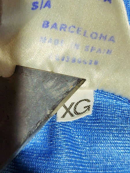 Barcelona Meyba 1985 - 1990 MARADONA ERA Away Soccer Jersey Shirt XL Meyba