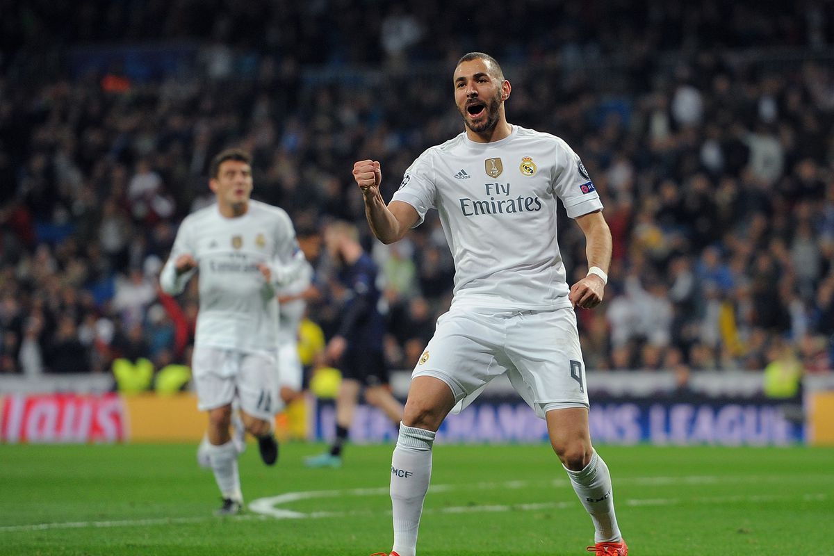 Benzema Real Madrid 2015 2016 UEFA ADIZERO PLAYER ISSUE Soccer Jersey Shirt L SKU S12654 Adidas