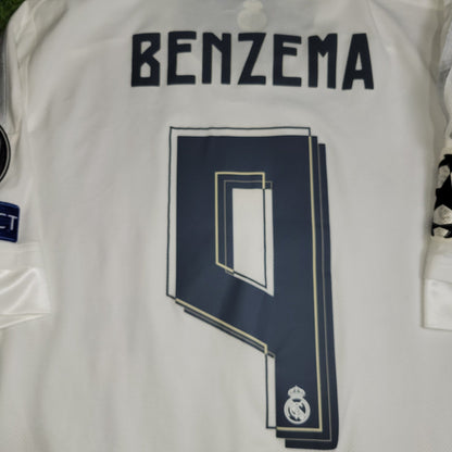 Benzema Real Madrid 2015 2016 UEFA ADIZERO PLAYER ISSUE Soccer Jersey Shirt L SKU S12654 Adidas