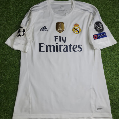 Benzema Real Madrid 2015 2016 UEFA ADIZERO PLAYER ISSUE Soccer Jersey Shirt L SKU S12654 Adidas