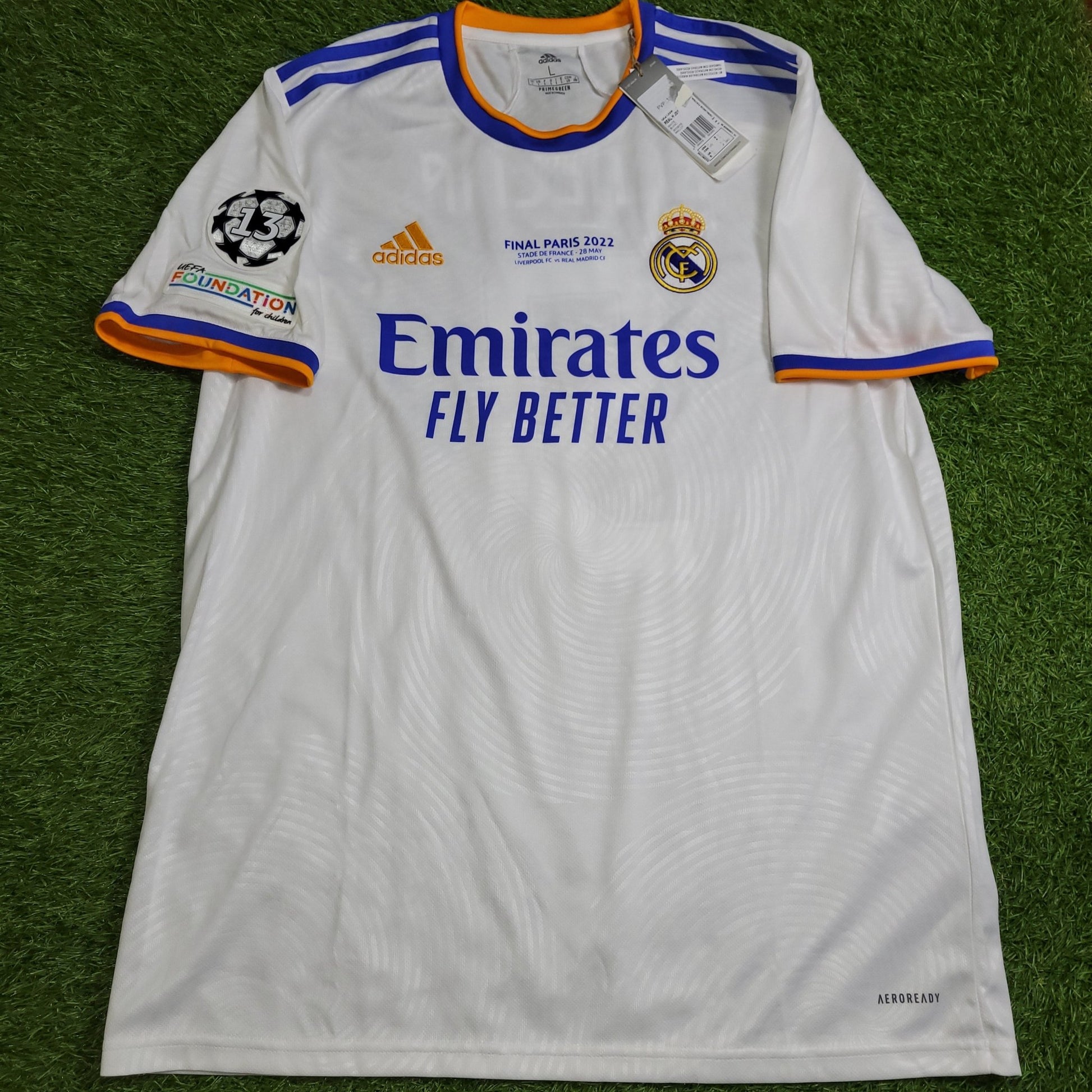 Benzema Real Madrid 2021 2022 UEFA FINAL Home Soccer Jersey Shirt