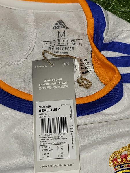 Benzema Real Madrid 2021 2022 UEFA FINAL Home Soccer Jersey Shirt BNWT M SKU# GQ1359 Adidas