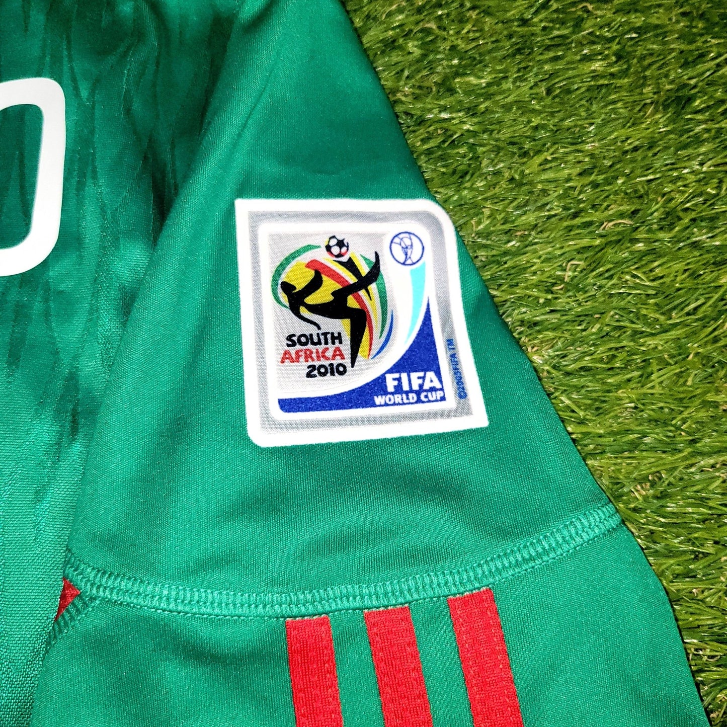 Blanco Mexico 2010 WORLD CUP Home Soccer Jersey Shirt M SKU P41410 Adidas