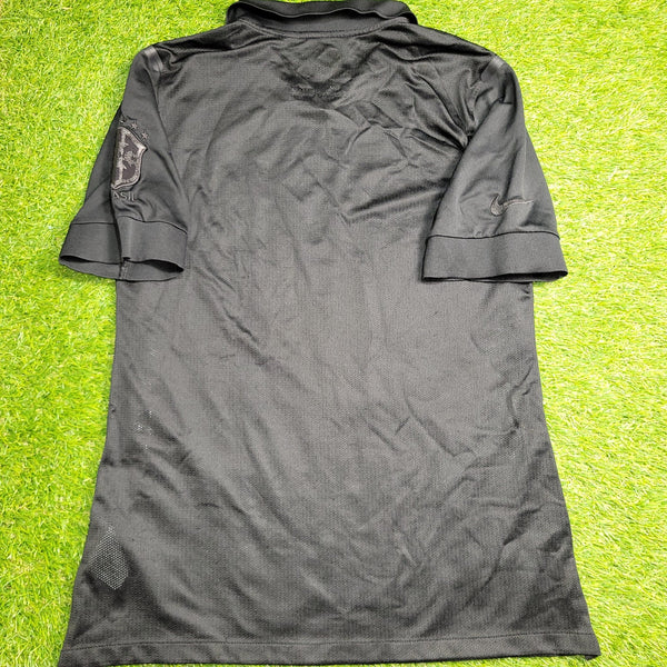 Brazil LIMITED EDITION BLACKOUT PLAYER ISSUE 2013 2014 Soccer Jersey Shirt L SKU# 534159 - 010 Nike
