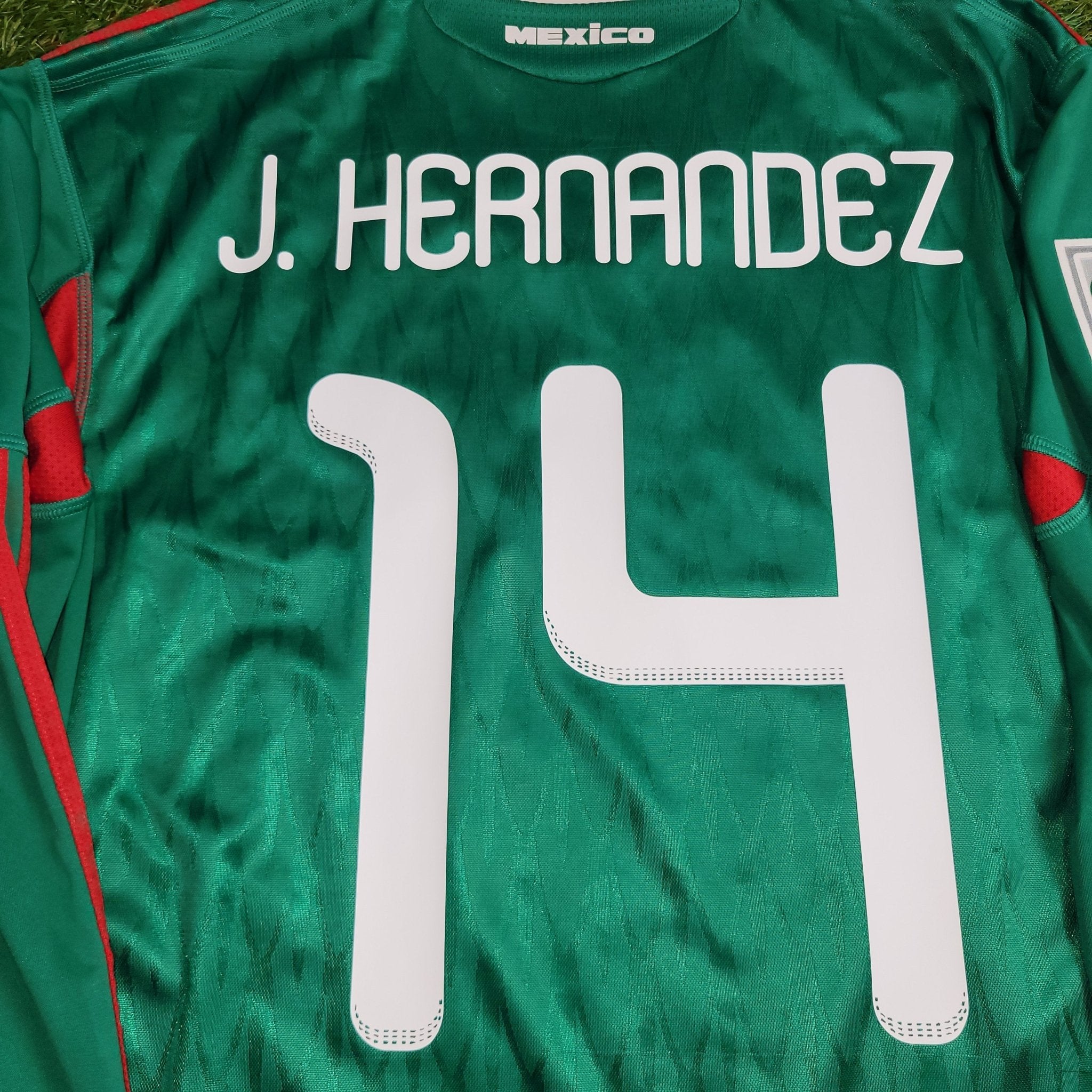Chicharito Mexico 2010 WORLD CUP Home Long Sleeve Soccer Jersey