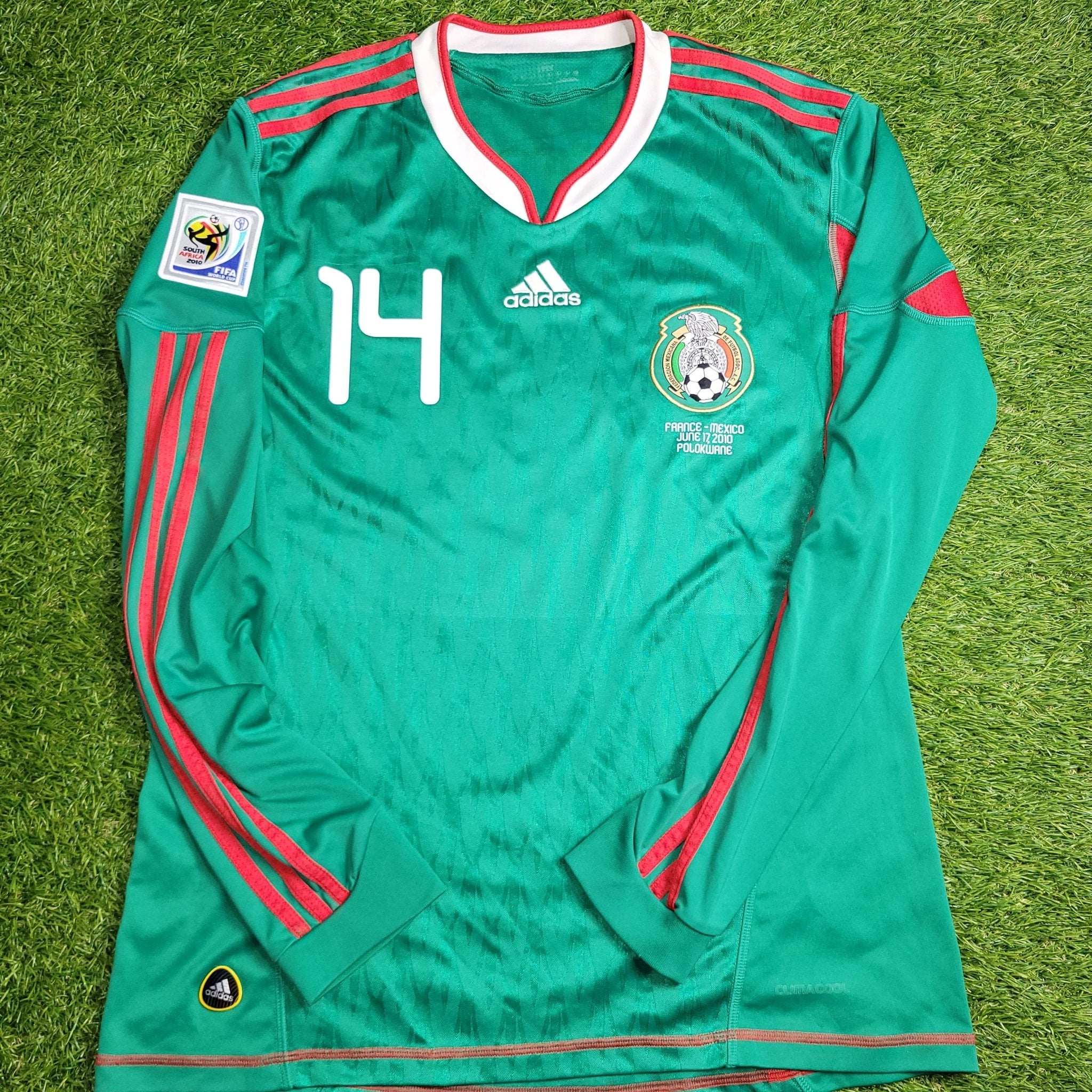 Chicharito Mexico 2010 WORLD CUP Home Long Sleeve Soccer Jersey