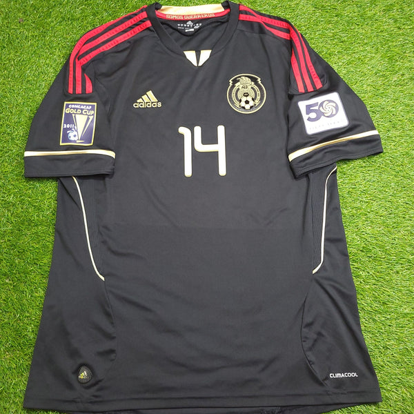 Chicharito Mexico 2011 GOLD CUP FINAL Soccer Away Jersey Shirt L SKU# V31526 Adidas