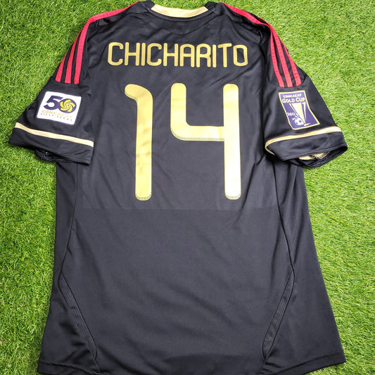 Chicharito Mexico 2011 GOLD CUP FINAL Soccer Away Jersey Shirt L SKU V31526 Adidas